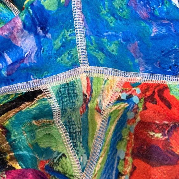 Debbie Dannheisser, "Hearts without Borders" High-Waist Leggings, Size Large - Picture 6 of 8